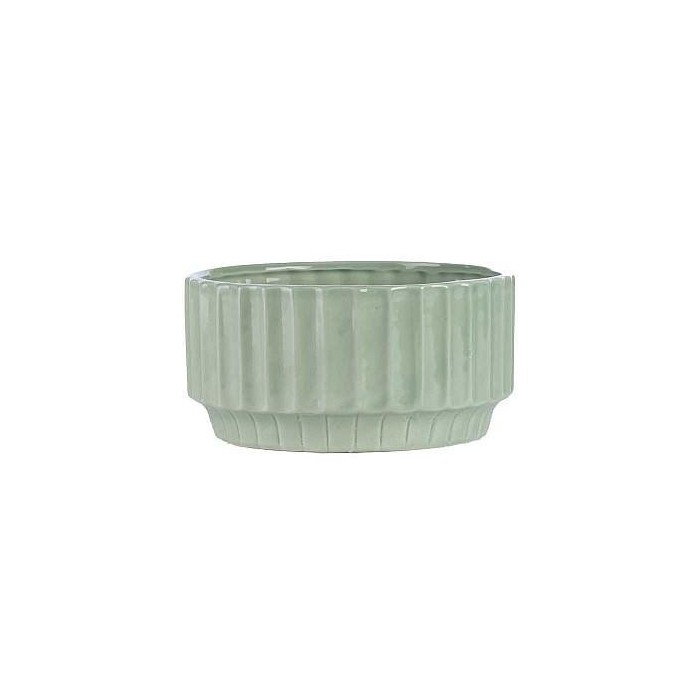 VASO VERDE MENTA CERAMICA D.15.5 H.7.5